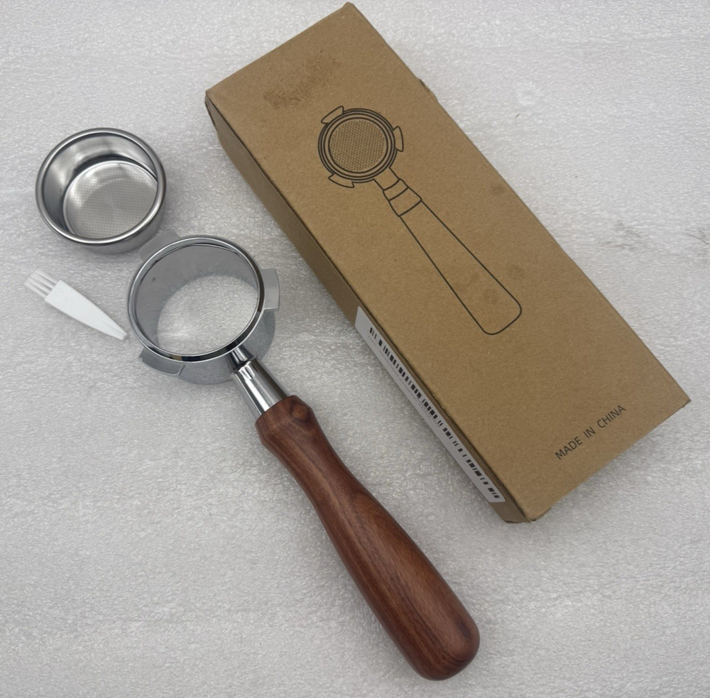 Bottomless Portafilter Barista Express 54mm Wooden Handle FOR BES870 *UNUSED ...